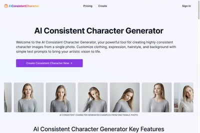 AI Consistent Character Generator preview